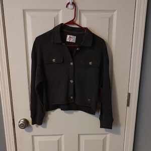Girls Justice Waffle Woven Shacket